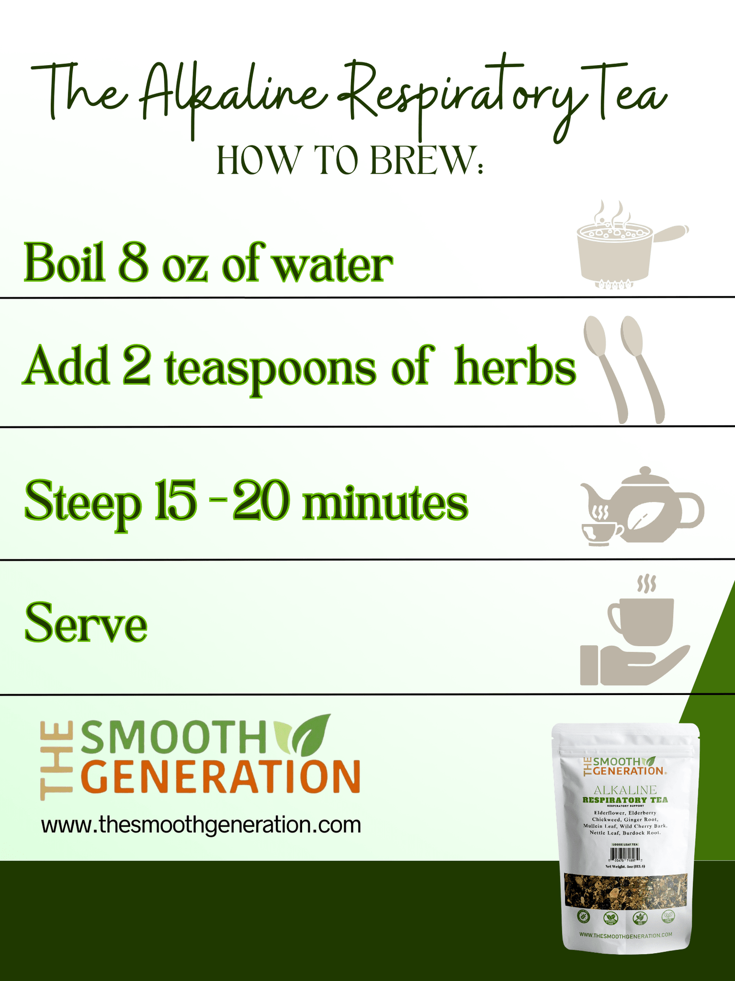 Alkaline Respiratory Tea - The Smooth Generation