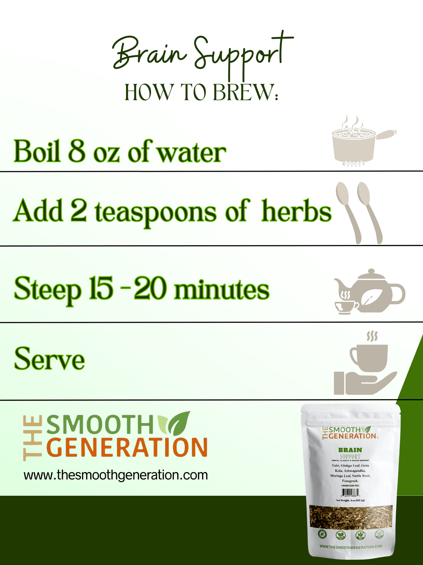 Brain Support - The Smooth Generation