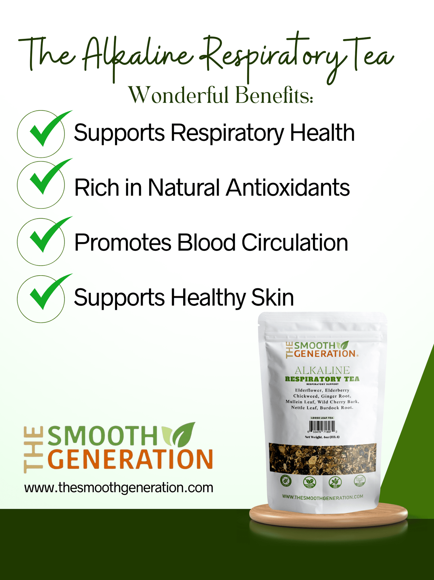 Alkaline Respiratory Tea - The Smooth Generation